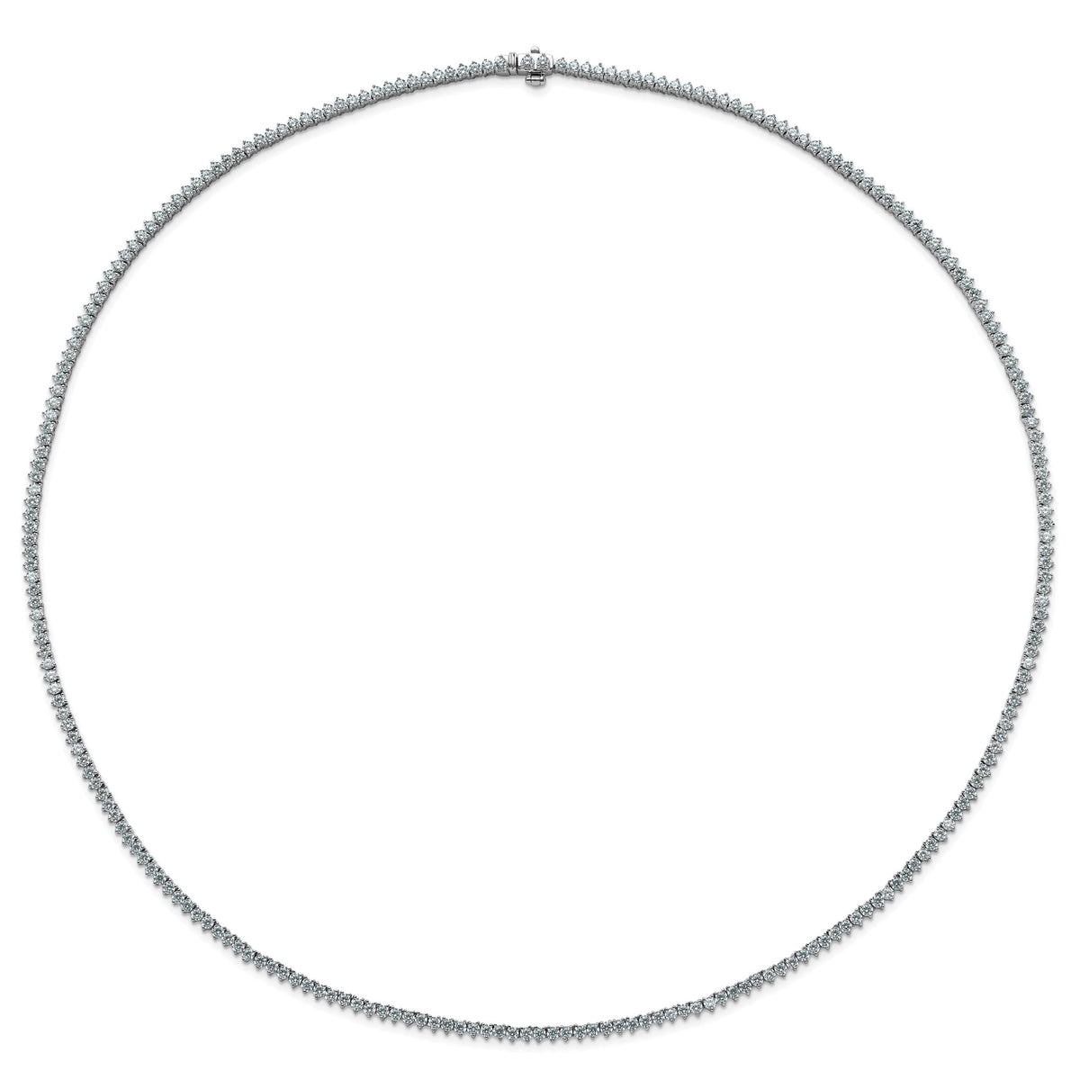 Lab-Grown Diamond Tennis Necklace in 14K White Gold (8 1/10 ct. tw.), 20 Inch - Sophia Jewelers