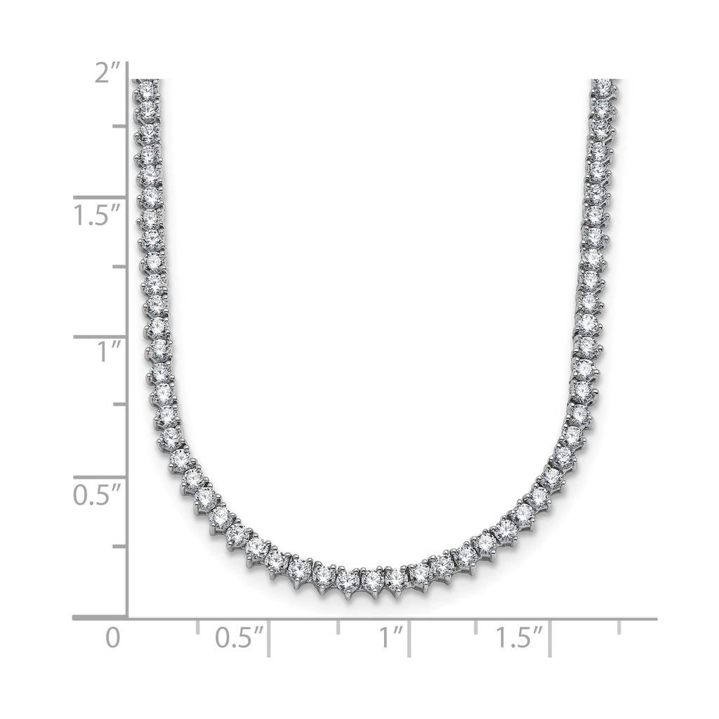 Lab-Grown Diamond Tennis Necklace in 14K White Gold (8 1/10 ct. tw.), 20 Inch - Sophia Jewelers