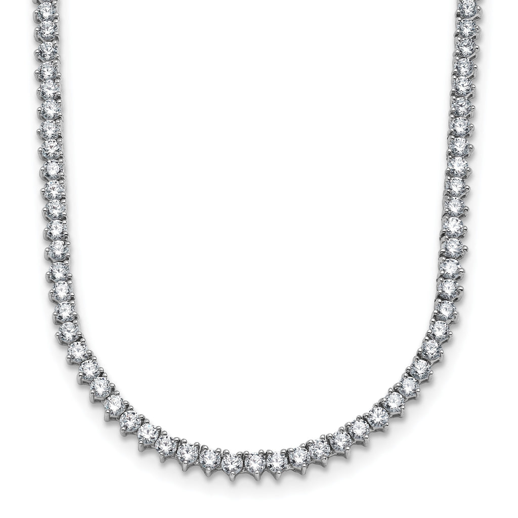 Lab-Grown Diamond Tennis Necklace in 14K White Gold (8 1/10 ct. tw.), 20 Inch - Sophia Jewelers