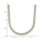 Lab-Grown Diamond Tennis Necklace in 14K Yellow Gold (8 1/10 ct. tw.), 20 Inch - Sophia Jewelers