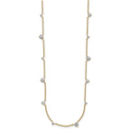 Lab-Grown Diamond Station Necklace in 14K Yellow Gold (2 1/10 ct. tw.), 16 Inch - Sophia Jewelers