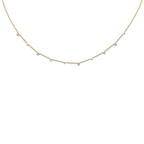 Lab-Grown Diamond Station Necklace in 14K Yellow Gold (2 1/10 ct. tw.), 16 Inch - Sophia Jewelers