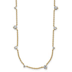 Lab-Grown Diamond Station Necklace in 14K Yellow Gold (2 1/10 ct. tw.), 16 Inch - Sophia Jewelers