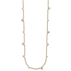 Lab-Grown Diamond Station Necklace in 14K Yellow Gold (2 3/8 ct. tw.), 18 Inch - Sophia Jewelers