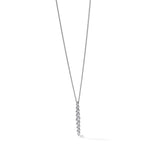 Lab-Grown Diamond Vertical Slide Necklace in 14K White Gold (1 ct. tw.), 18 Inch - Sophia Jewelers