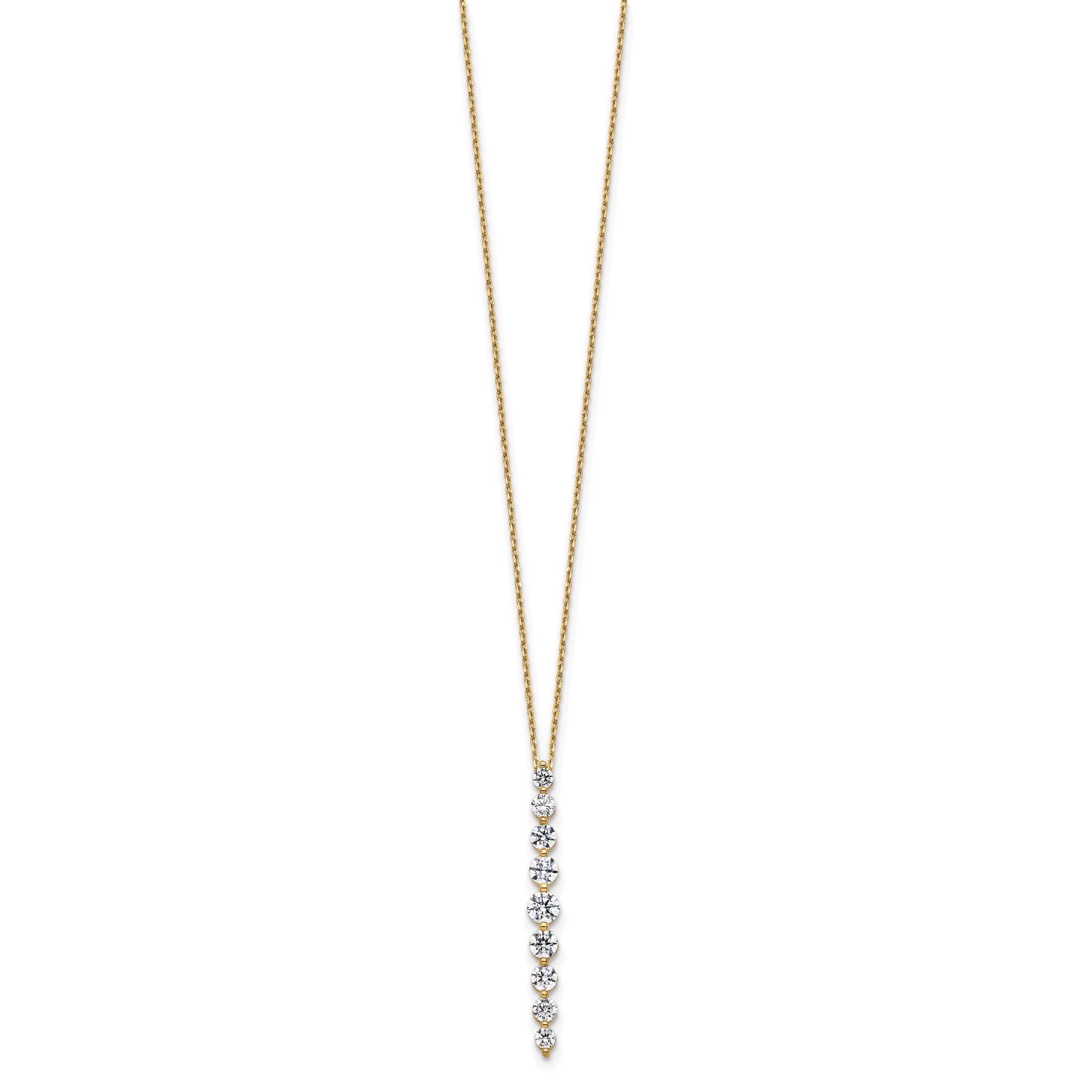 Lab-Grown Diamond Slide Necklace in 14K Yellow Gold (1 ct. tw.), 18 Inch Secondary image