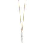 Lab-Grown Diamond Slide Necklace in 14K Yellow Gold (1 ct. tw.), 18 Inch - Sophia Jewelers