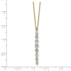 Lab-Grown Diamond Slide Necklace in 14K Yellow Gold (1 ct. tw.), 18 Inch - Sophia Jewelers