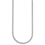 14k White Gold 16 7/8 carat Lab Grown Diamond VS/SI+ G+ Complete Convertible Tennis Necklace and Bracelet