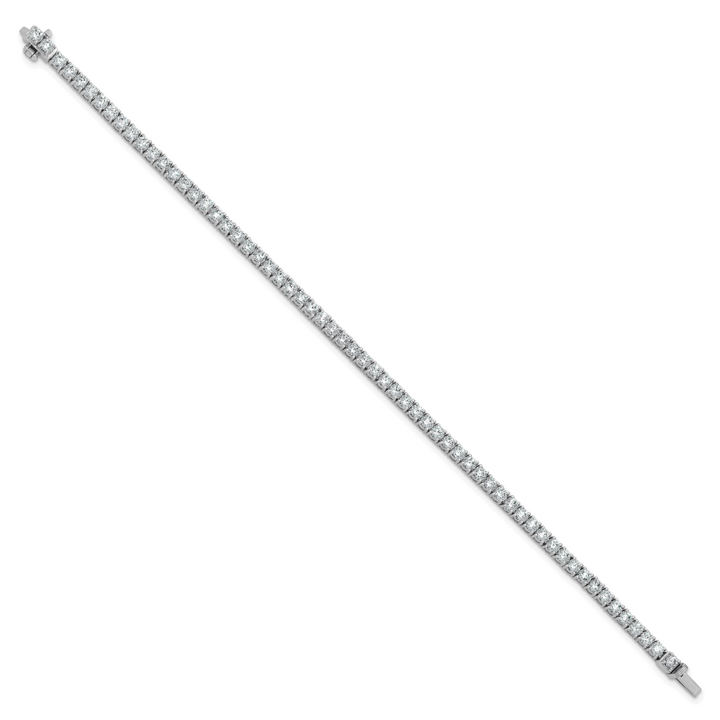 14k White Gold 16 7/8 carat Lab Grown Diamond VS/SI+ G+ Complete Convertible Tennis Necklace and Bracelet