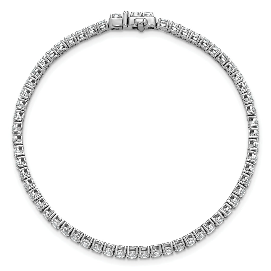 14k White Gold 16 7/8 carat Lab Grown Diamond VS/SI+ G+ Complete Convertible Tennis Necklace and Bracelet