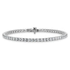 14k White Gold 16 7/8 carat Lab Grown Diamond VS/SI+ G+ Complete Convertible Tennis Necklace and Bracelet