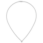 14kw Heart Certified Lab Grown VS/SI+ G+ Complete Diamond Pendant with Chai