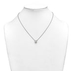 14kw Heart Certified Lab Grown VS/SI+ G+ Complete Diamond Pendant with Chai