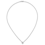 14kw Heart Certified Lab Grown VS/SI+ G+ Complete Diamond Pendant with Chai