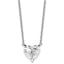 14kw Heart Certified Lab Grown VS/SI+ G+ Complete Diamond Pendant with Chai