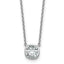 14kw 1ct Cert Lab Grown Dia VS+ F+ Cushion  Bezel Set Pendant