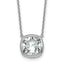 14kw 4ct Cert Lab Grown Dia VS+ F+ Cushion  Bezel Set Pendant
