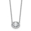 14kw 1 1/2ct Oval Bezel Mounting (No Stone Included)