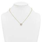 14k 2 1/2 carat Certified Lab Grown Diamond VS+ F+ Oval Complete 18 inch Bezel Set Necklace
