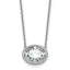 14kw 3ct Oval Bezel Mounting (No Stone Included)