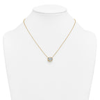 14k 3 carat Certified Lab Grown Diamond VS+ F+ Oval Complete 18 inch Bezel Set Necklace