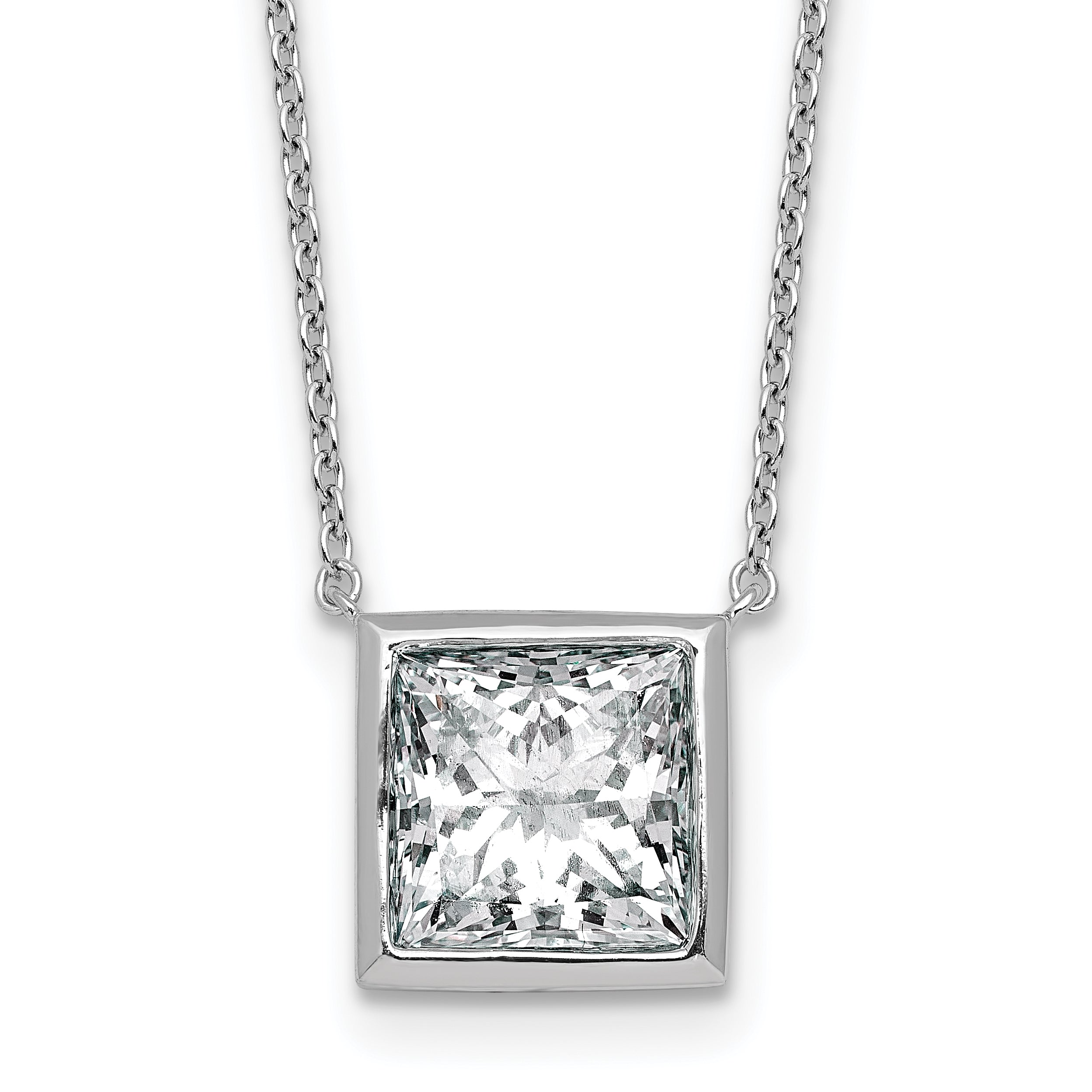 14kw 4ct Princess Bezel Mounting (No Stone Included)