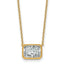 14k 2ct Radiant Bezel Mounting (No Stone Included)