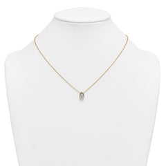 14k 1 1/2 carat Certified Lab Grown Diamond VS+ F+ Pear Complete 18 inch Bezel Set Solitaire Necklace