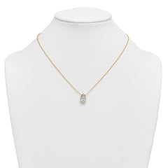 14k 2 1/2 carat Certified Lab Grown Diamond VS+ F+ Pear Complete 18 inch Bezel Set Solitaire Necklace