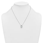 14k White Gold 3 carat Certified Lab Grown Diamond VS+ F+ Pear Complete 18 inch Bezel Set Solitaire Necklace