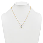 14k 3 carat Certified Lab Grown Diamond VS+ F+ Pear Complete 18 inch Bezel Set Solitaire Necklace