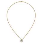 14k 3 carat Certified Lab Grown Diamond VS+ F+ Pear Complete 18 inch Bezel Set Solitaire Necklace
