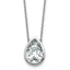 14kw 4ct Pear Bezel Mounting (No Stone Included)