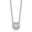 14kw 1 1/2ct Certified Lab Grown Dia VS+ F+ Bezel Set Pendant