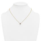 14k 1 1/2 carat Certified Lab Grown Diamond VS+ F+ Round Complete Bezel Set 18 inch Necklace
