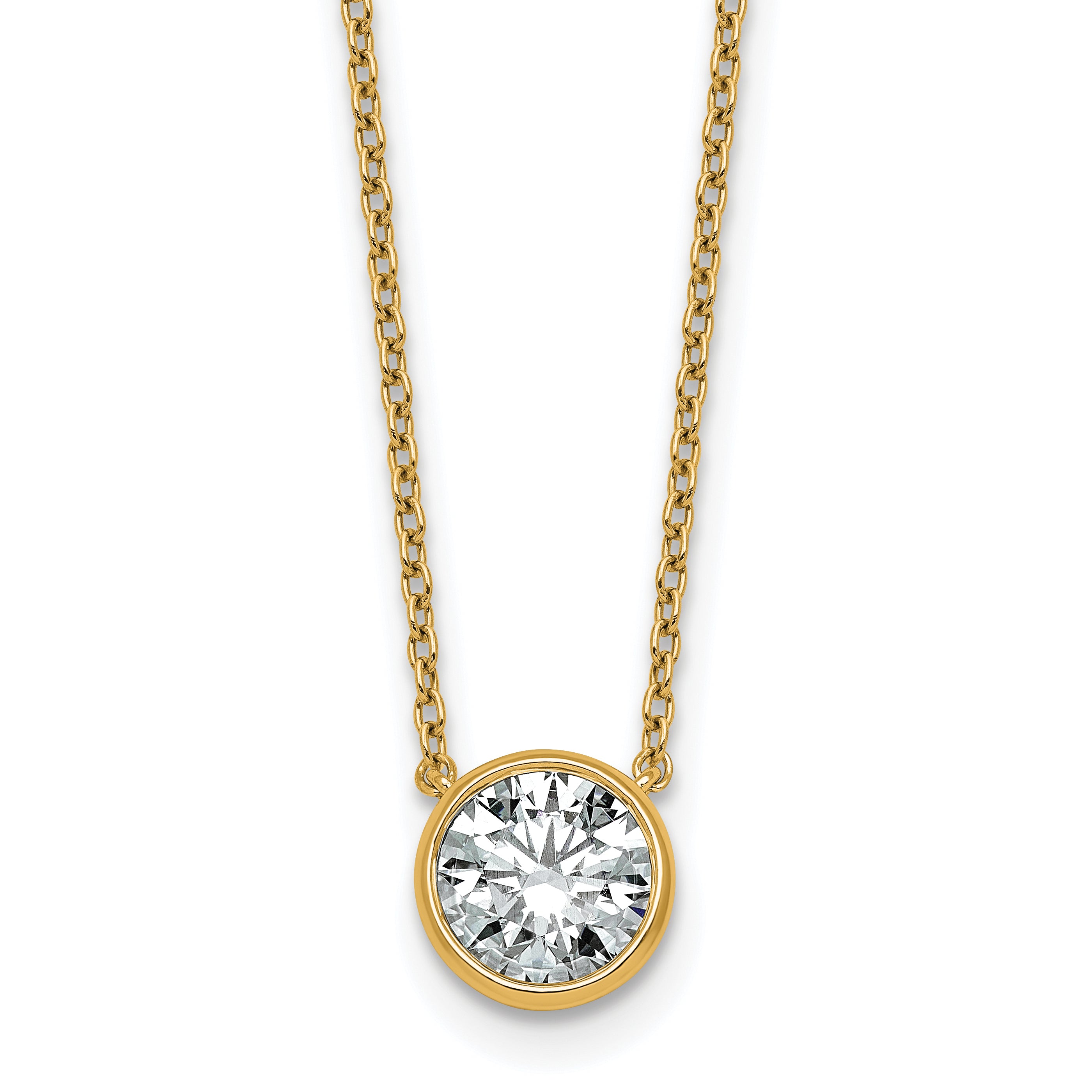 14k 1 1/2ct Bezel Mounting (No Stone Included)