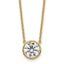 14k 2ct Certified Lab Grown Diamond VS+ F+ Bezel Set Pendant