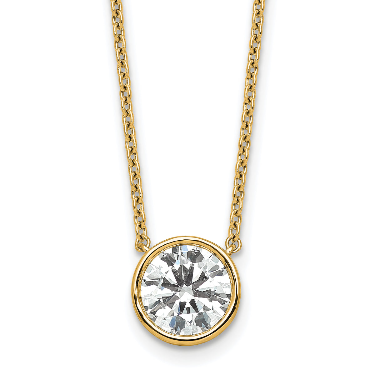14k 2ct Bezel Mounting (No Stone Included)