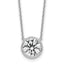 14kw 2 1/2ct Cert Lab Grown Dia VS+ F+ Bezel Set Pendant