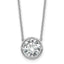 14k White Gold 3ct Bezel Mounting (No Stone Included)