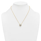 14k 4 carat Certified Lab Grown Diamond VS+ F+ Round Complete Bezel Set 18 inch Necklace