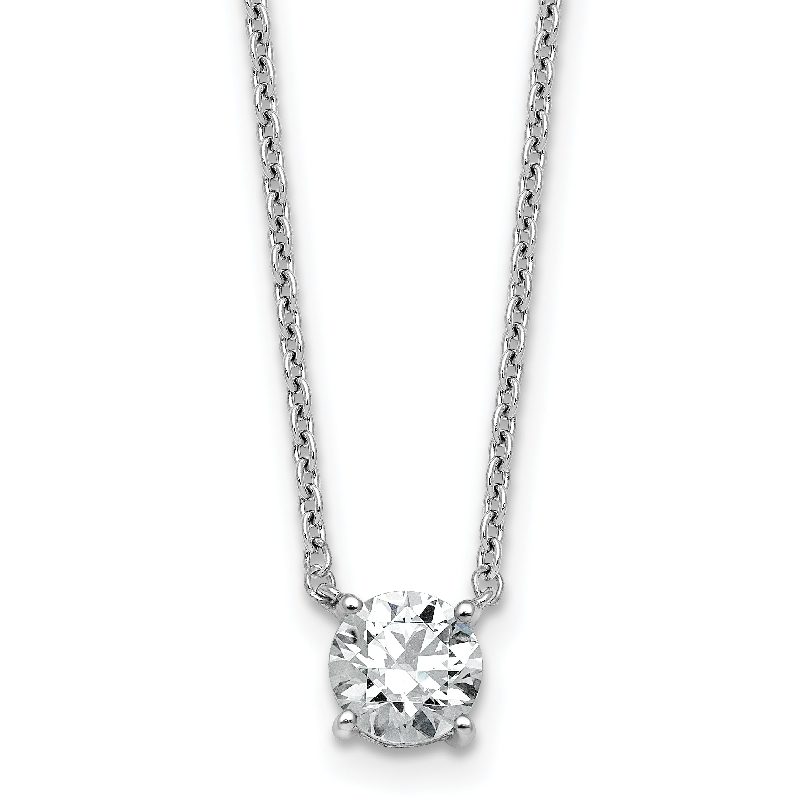 14kw 3/4ct Lab Grown Dia VS/SI+ G+ 4 Prong 18in Solitaire Mounting (No Stone Included) Main image