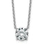 14kw 3ct Cert Lab Grown Dia VS+ F+ Comp 4 Prong 18in Solitaire Necklace
