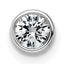 14kw 1/4ct Lab Grown Dia VS+ F+ Round Comp Bezel Set Chain Slide Pendant
