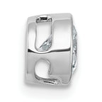 14k White Gold 1 carat Lab Grown Diamond VS+ F+ Round Complete Bezel Set Chain Slide Pendant