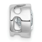 14k White Gold 1 1/2 carat Certified Grown Diamond VS+ F+ Round Complete Bezel Set Chain Slide Pendant