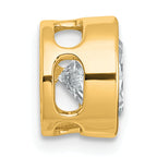 14k 2 1/2 carat Certified Grown Diamond VS+ F+ Round Complete Bezel Set Chain Slide Pendant