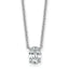 14kw 3/4ct Lab Grown Dia VS/SI+ G+ Oval Complete 18in Pendant Necklace