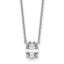 14k White Gold 1 carat Certified Lab Grown Diamond VS/SI+ G+ Oval Complete Four Prong 18 inch Pendant Necklace